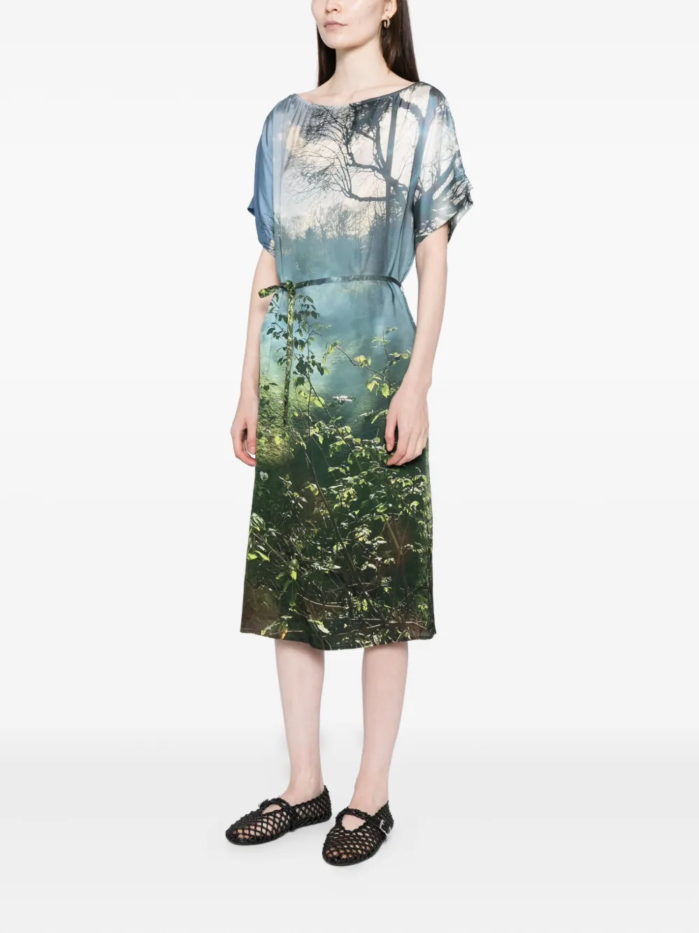 Saphir Jardin Brumeux Dress