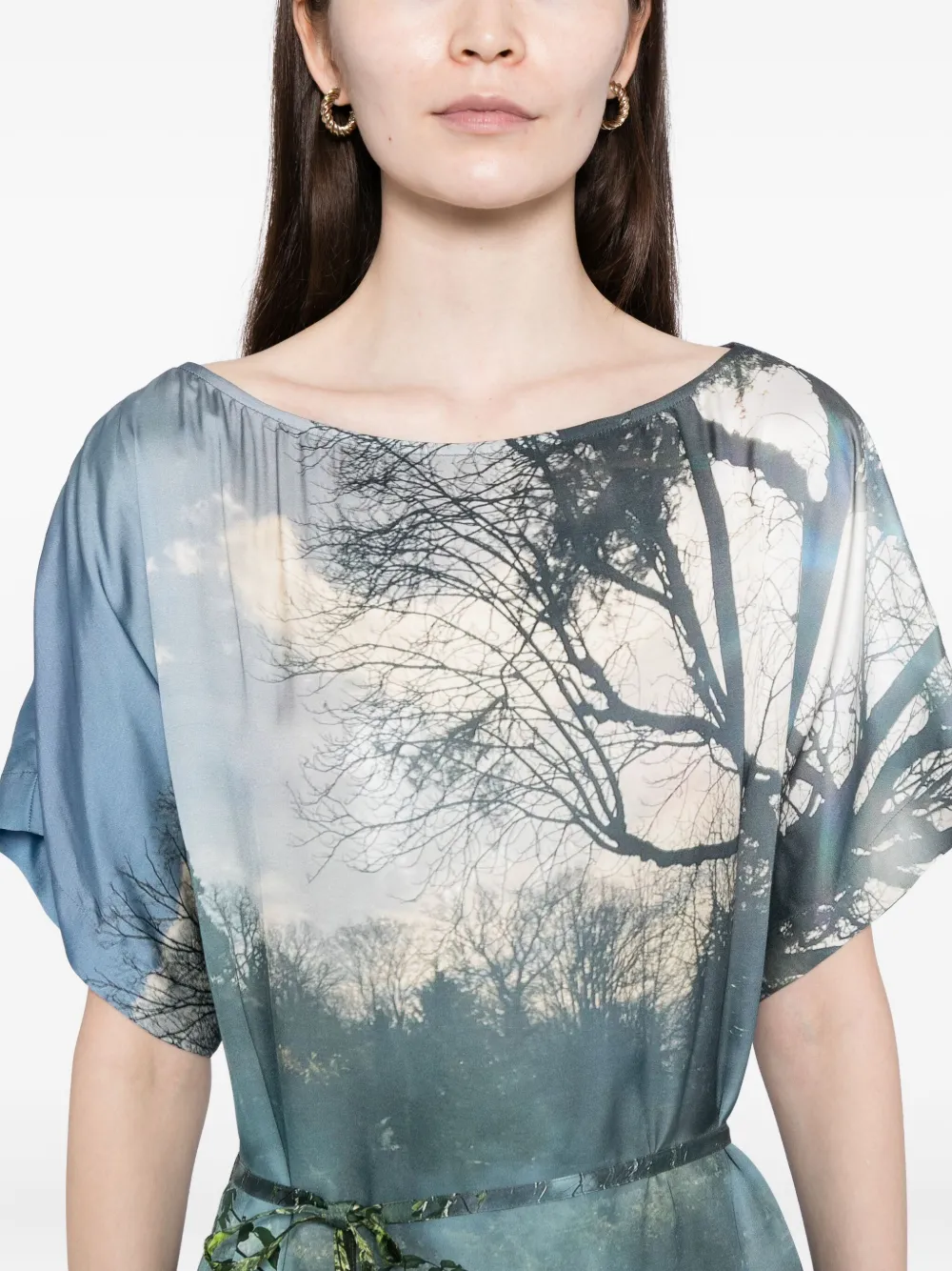 Saphir Jardin Brumeux Dress