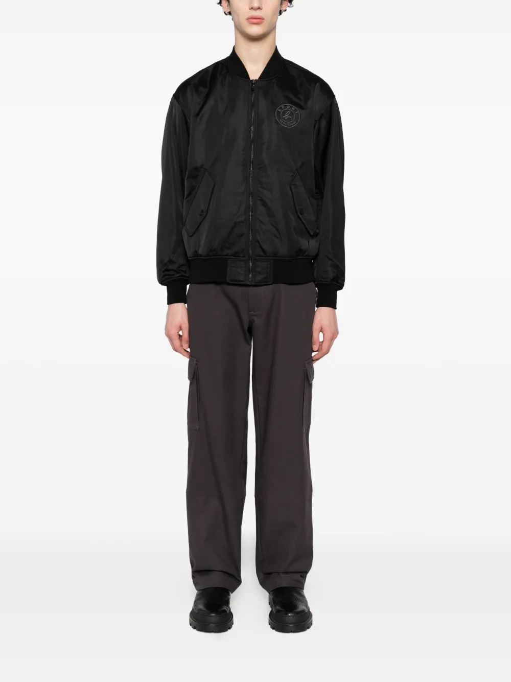 Sport B. By Agnès B. Logo-embroidered Bomber Jacket - Black 