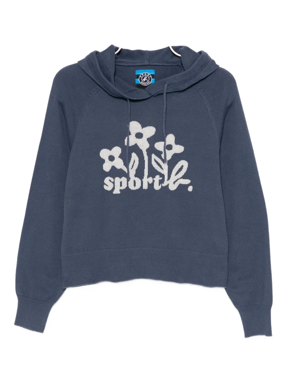 Sport B. By Agnès B. Knitted Hoodie In Blue
