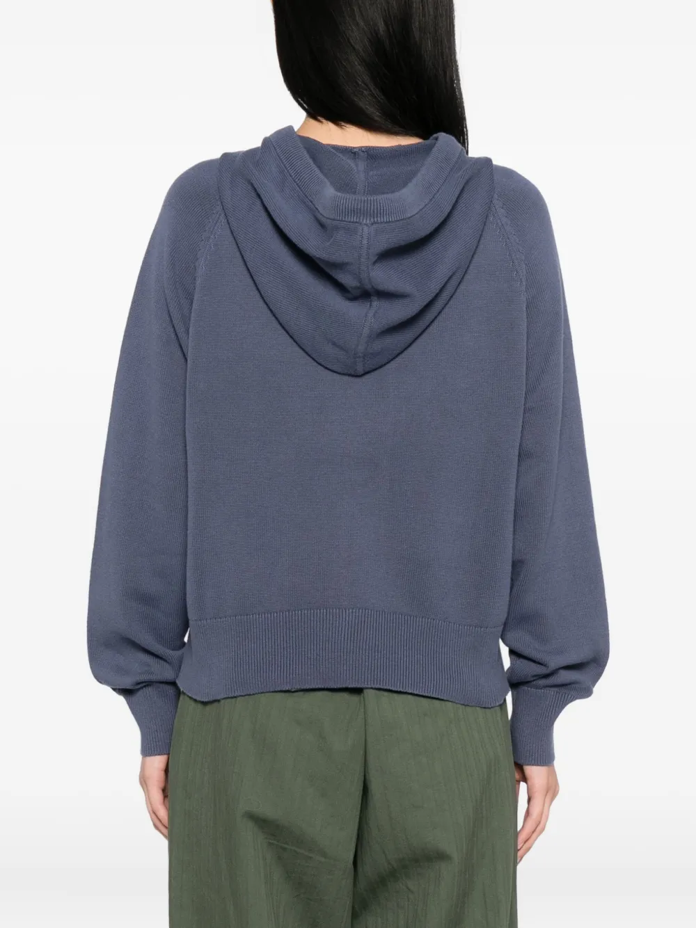 Sport B. By Agnès B. Knitted Hoodie In Blue