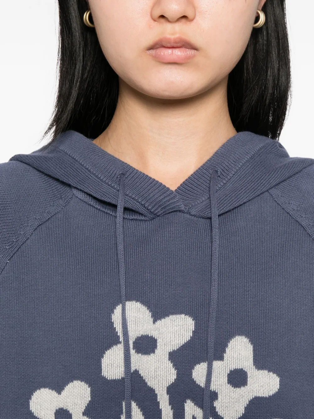 Sport B. By Agnès B. Knitted Hoodie In Blue