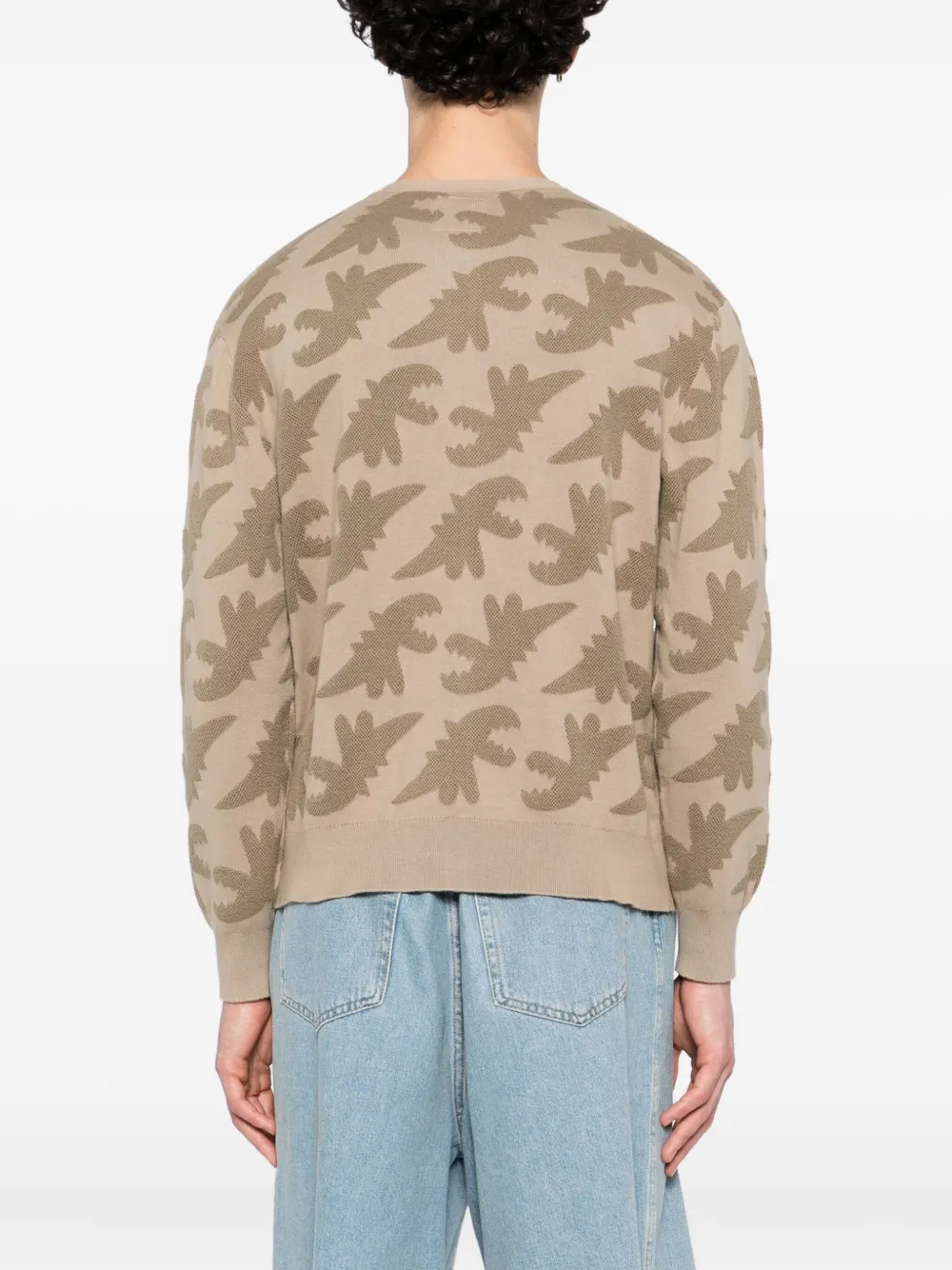 SPORT b. by agnès b. Vest met Dino-borduurwerk Beige