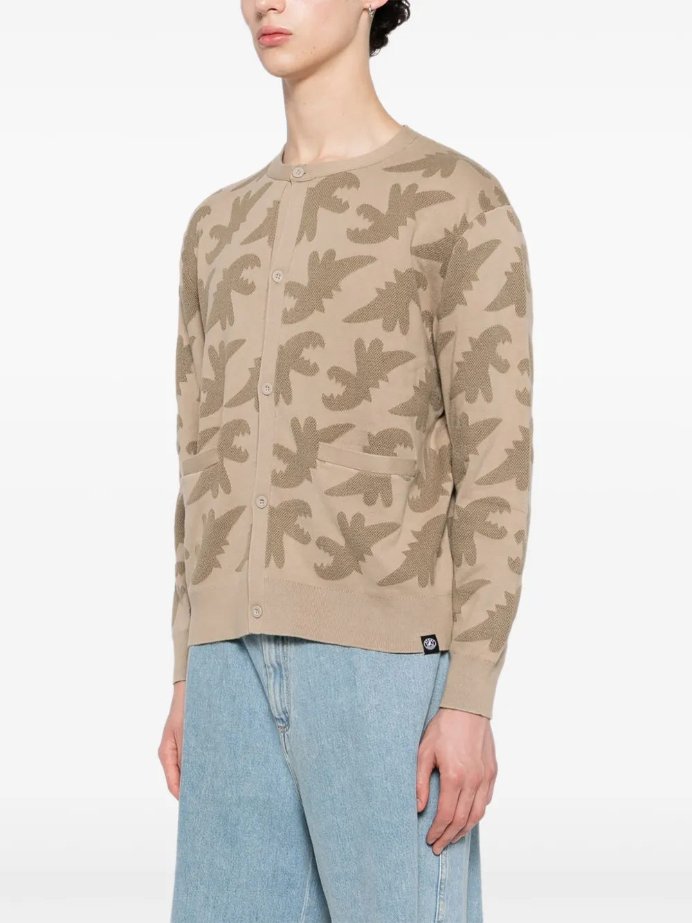 SPORT b. by agnès b. Vest met Dino-borduurwerk Beige