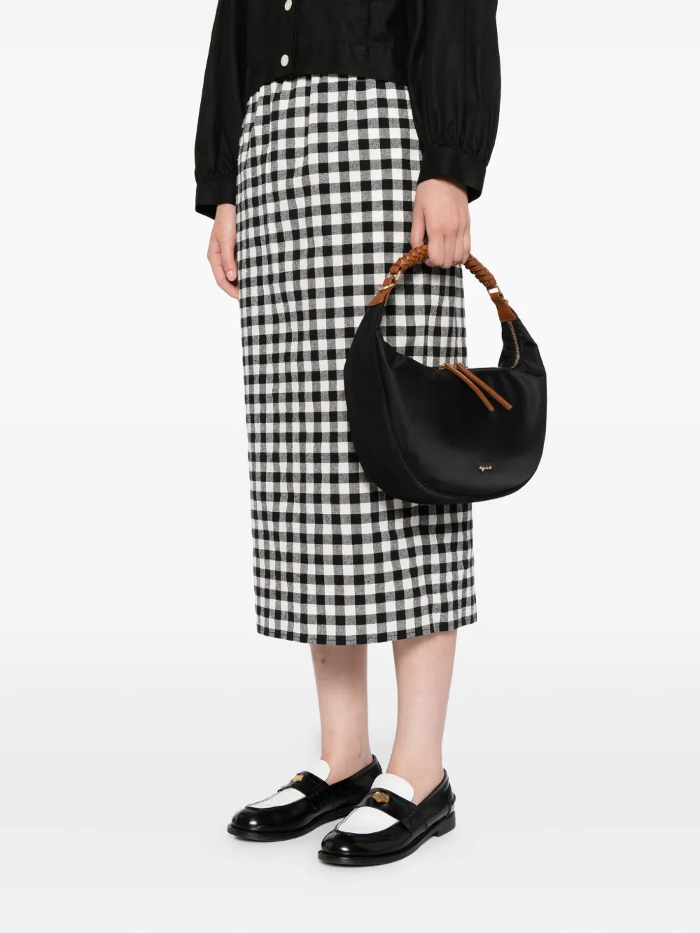 agnès b.  braided-handle shoulder bag | Image 2