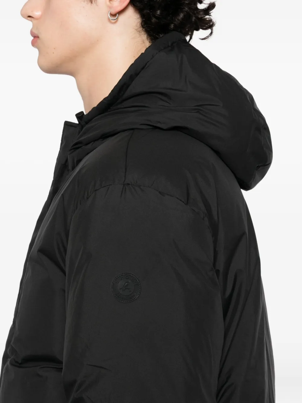 SPORT b. by agnès b. Gewatteerd jack met logopatch Zwart