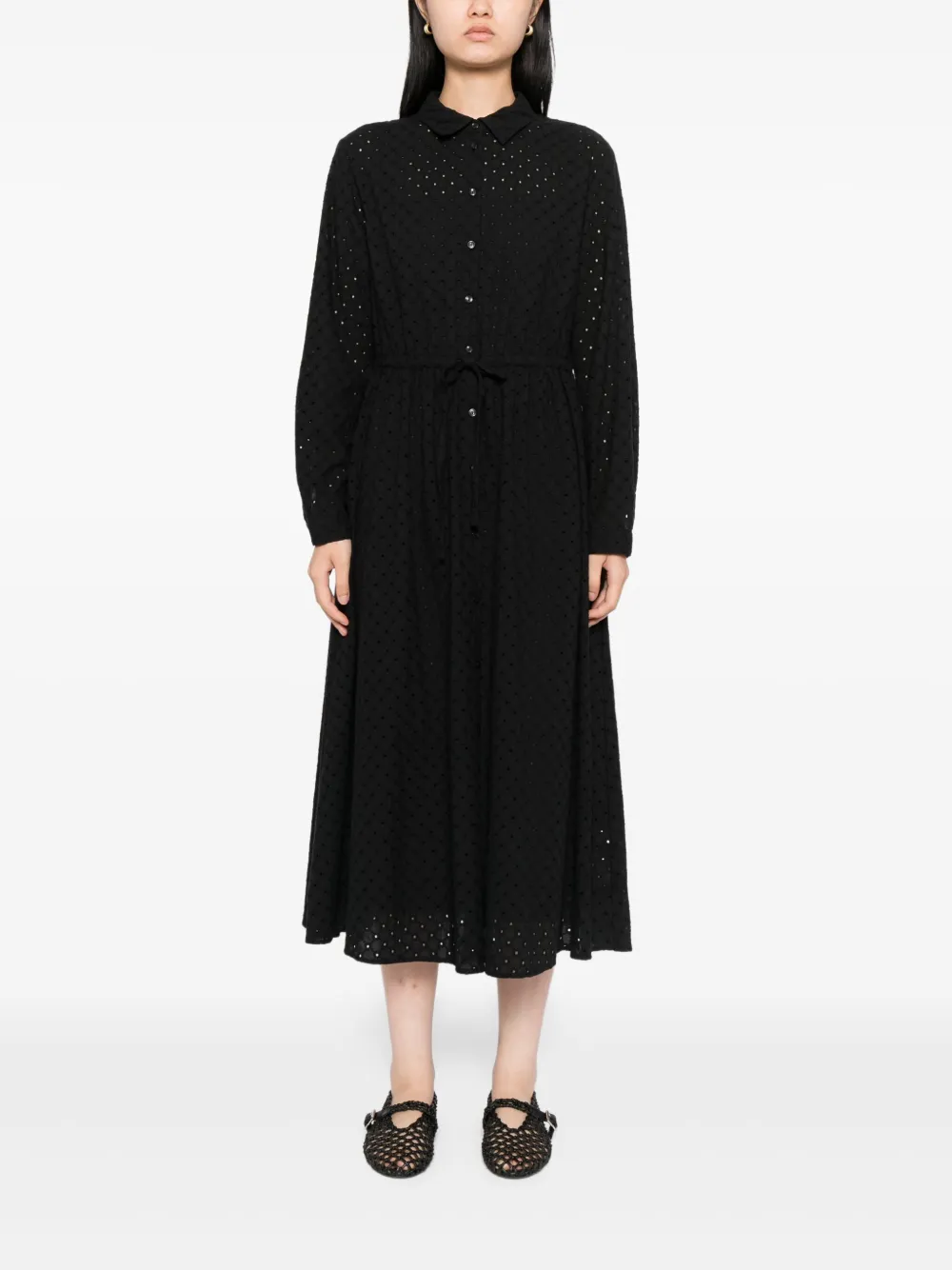 To b. by agnès b. Blousejurk met ringlets - Zwart