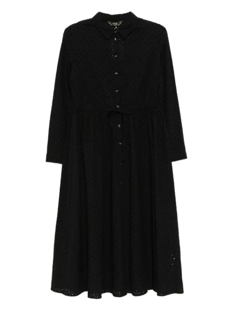 To b. by agnès b. eyelet-detailing shirt dress