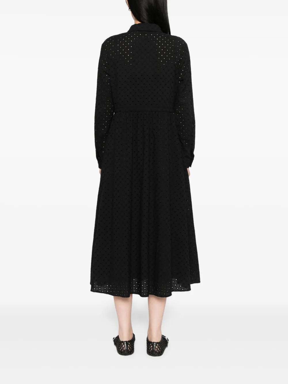 To b. by agnès b. Blousejurk met ringlets Zwart