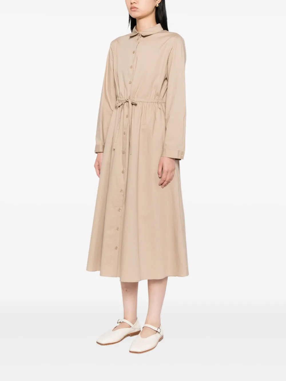 To b. by agnès b. Blousejurk met trekkoord Beige