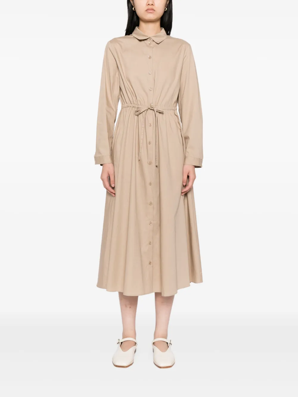 To b. by agnès b. Blousejurk met trekkoord - Beige