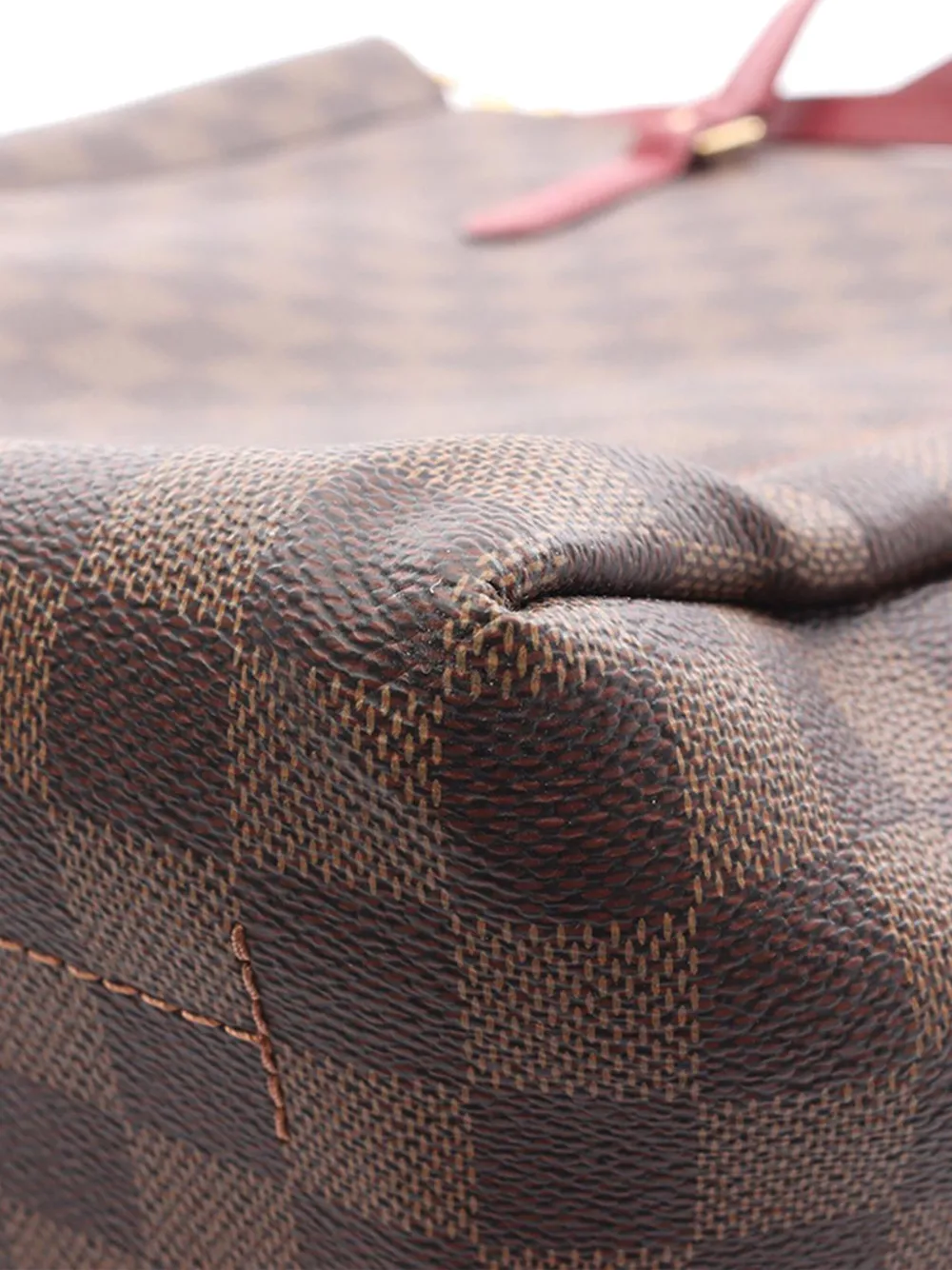 Pre-owned Louis Vuitton 2020 Damier Ebene Belmont Mm Satchel In Brown