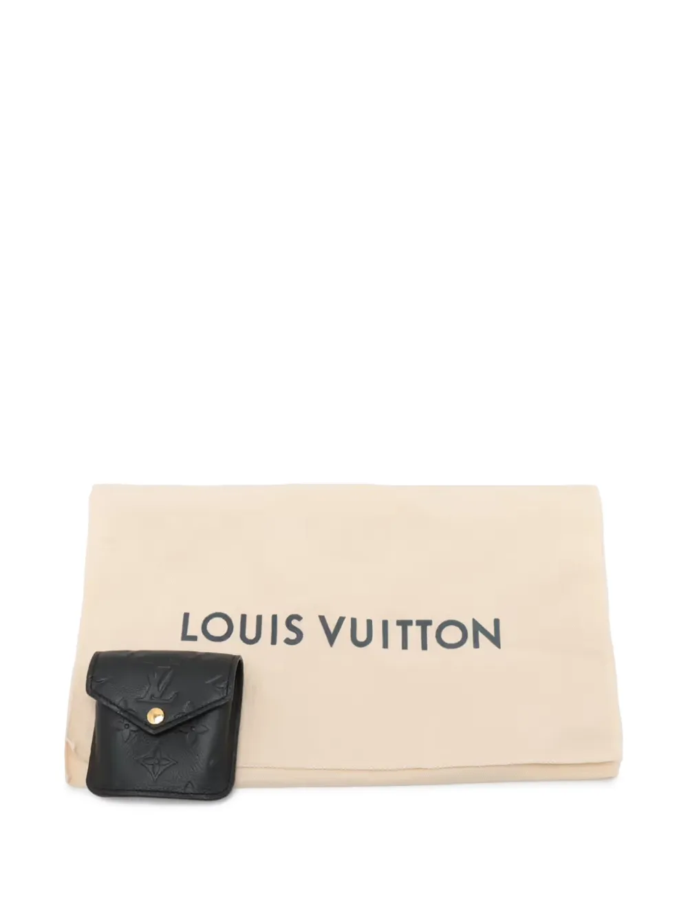 Pre-owned Louis Vuitton 2021-2025 Monogram Empreinte Utility Satchel In Black