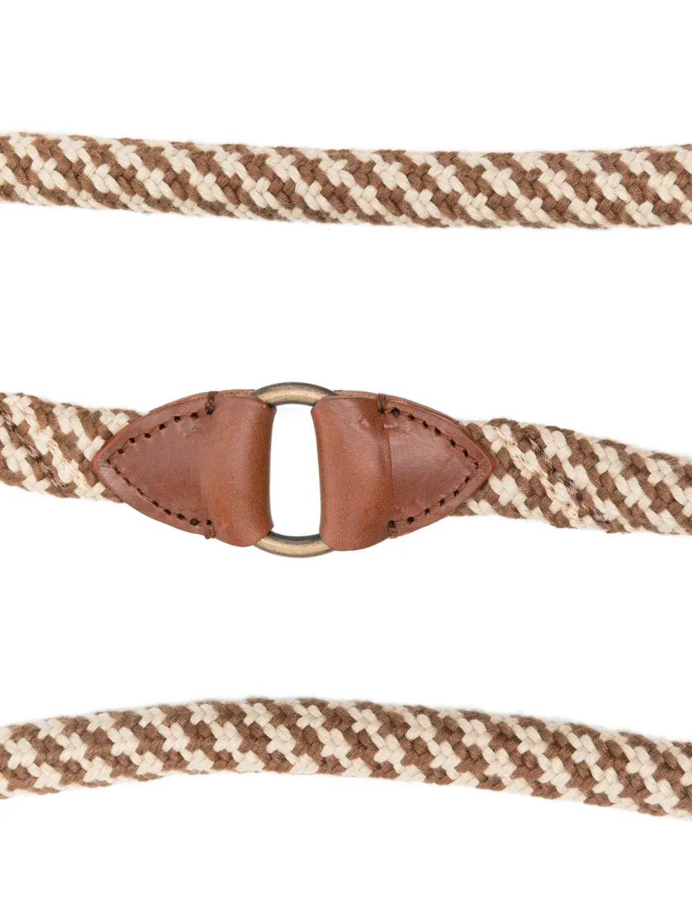 Poldo Dog Couture Braided Timber Leash Pet Accessorie In Brown