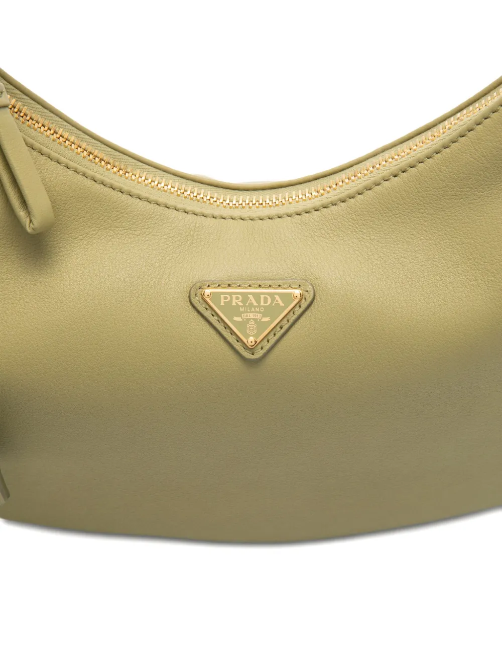 Prada Schoudertas met logo Groen