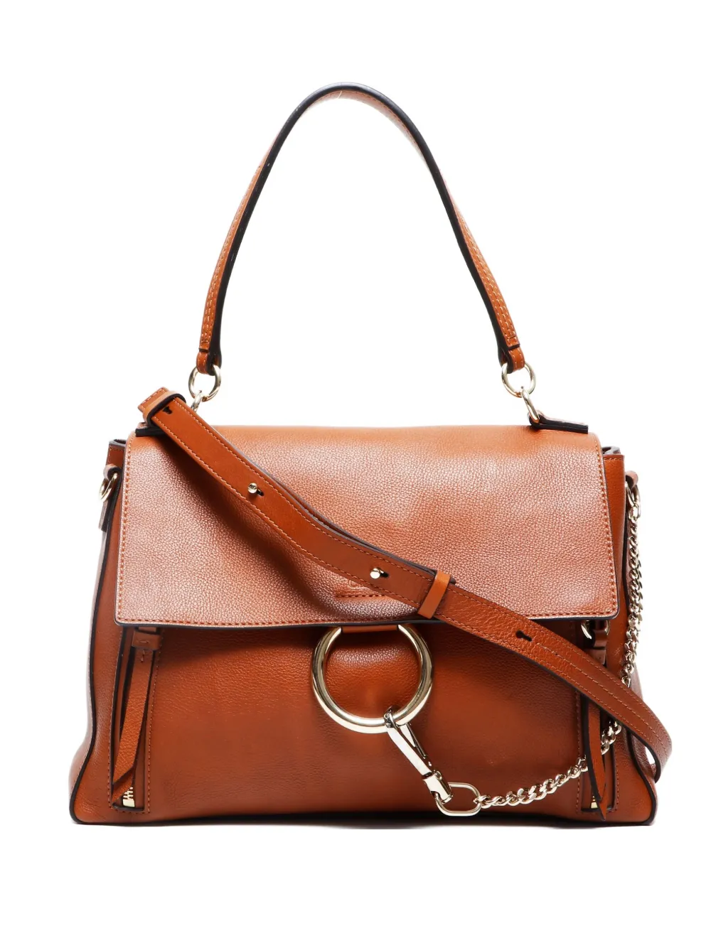 Pre-owned Chloé 2010s Faye Day Shoulder Bag In Brown