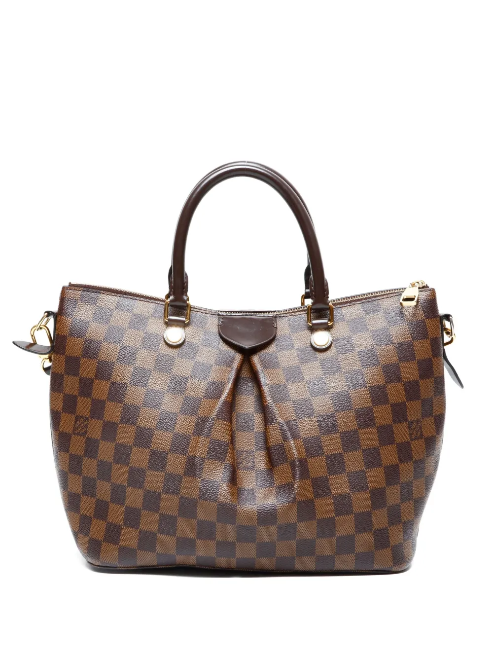 Louis Vuitton Pre-Owned 2019 シエナ MM ダミエ エベヌ ハンドバッグ - ブラウン Louis Vuitton Pre-Owned 2019 シエナ MM ダミエ エベヌ ハンドバッグ - ブラウン
