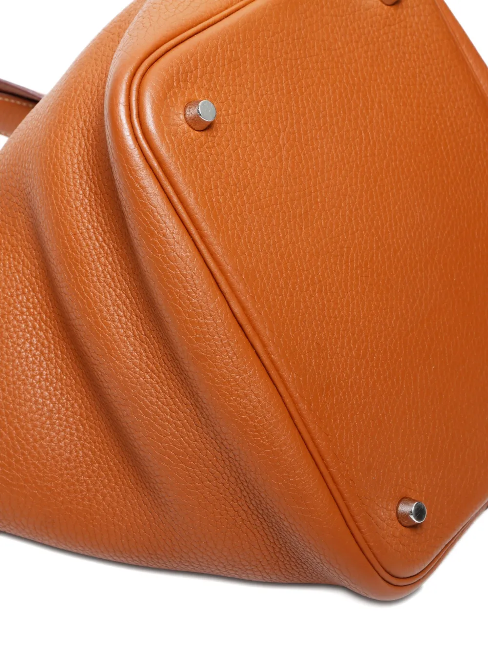 HERMES Pre-owned 2016 Picotin Pm Leather Tote Bag In Brown