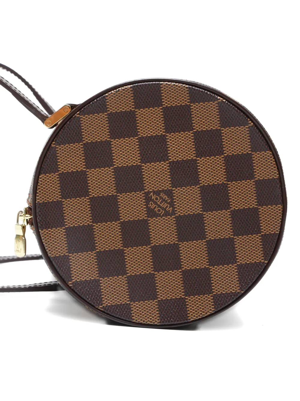 Pre-owned Louis Vuitton 2004 Papillon 30 Damier Ebène Shoulder Bag In Brown