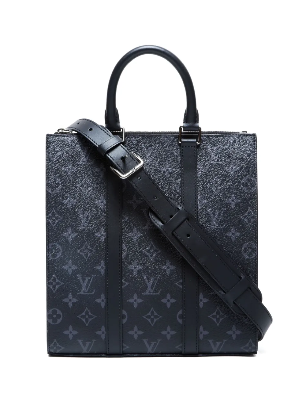 Louis Vuitton Pre-Owned  2021-2025 Sac Plat monogram eclipse tote bag | Black | Image 1