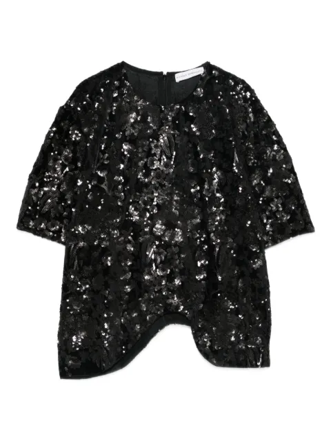 Niccolò Pasqualetti Onda sequinned asymmetric top