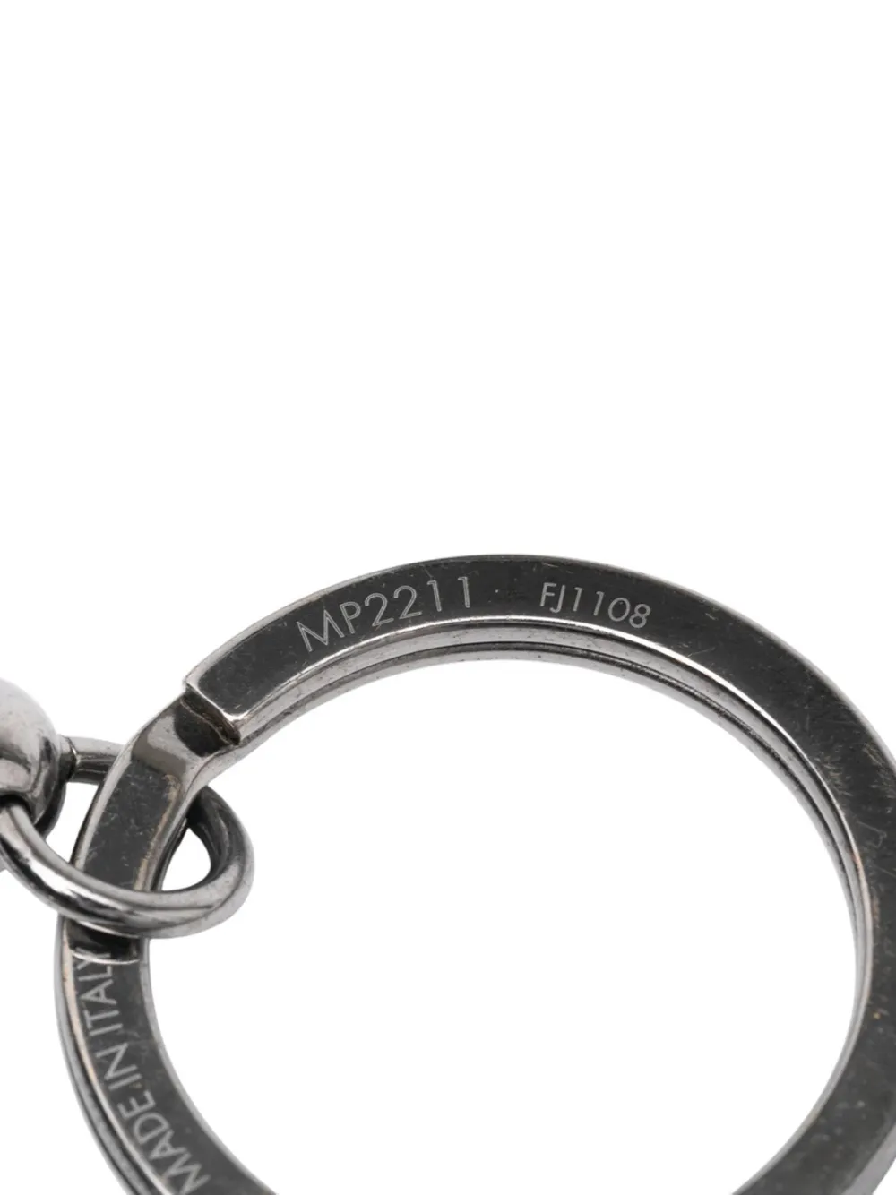 Pre-owned Louis Vuitton 2018 Taurillon Porte Cles Tab Holder Bag Charm Key Chain In Black
