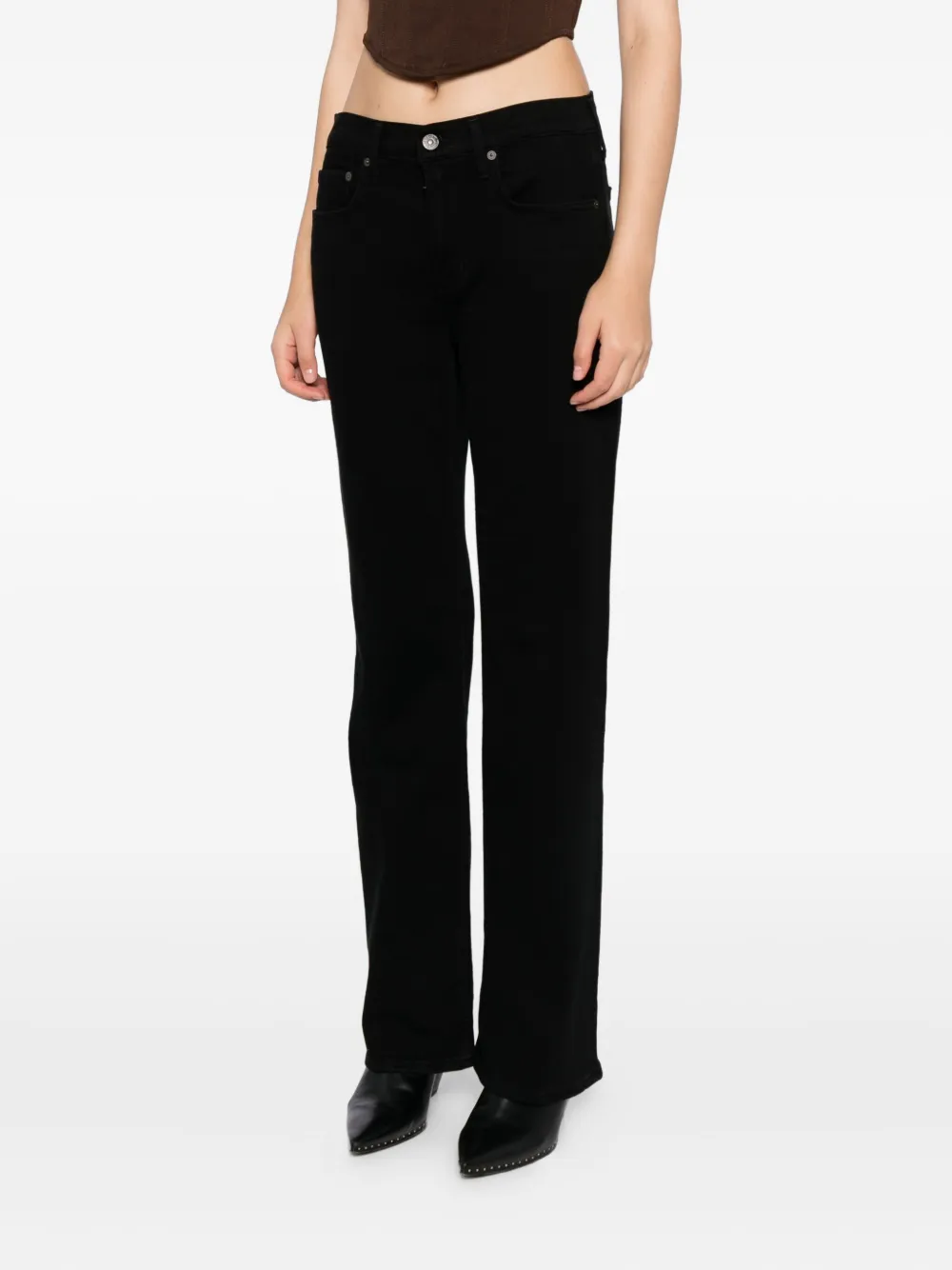 Citizens of Humanity Genova low waist bootjeans Zwart