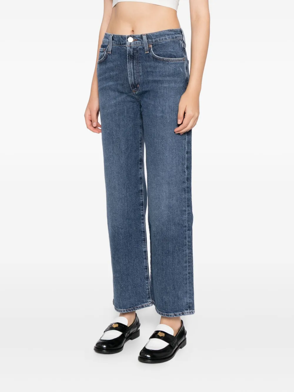 AGOLDE Harper straight jeans Blauw