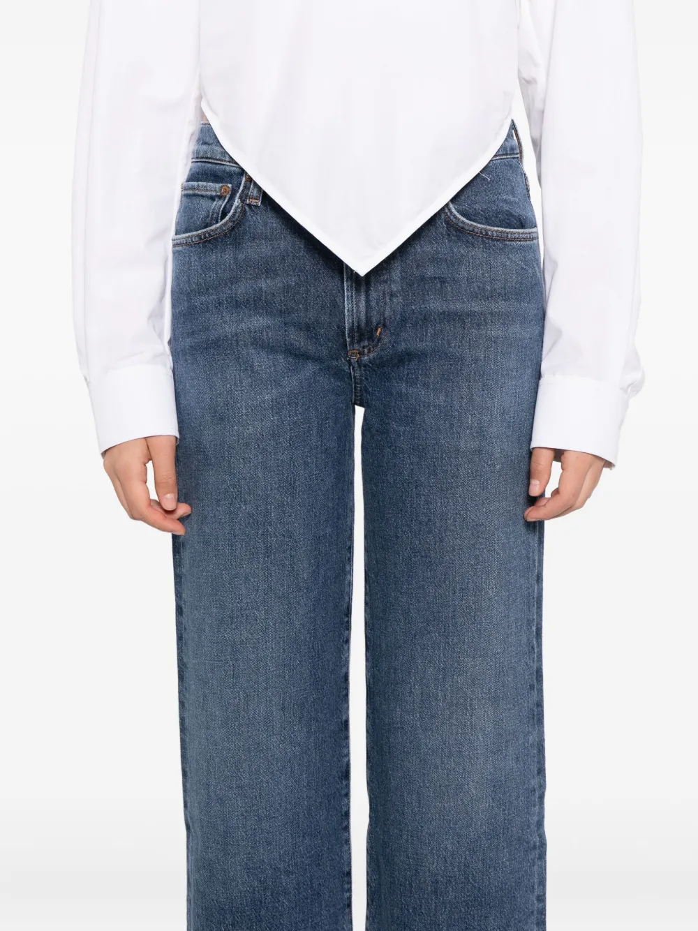 AGOLDE Harper straight jeans Blauw