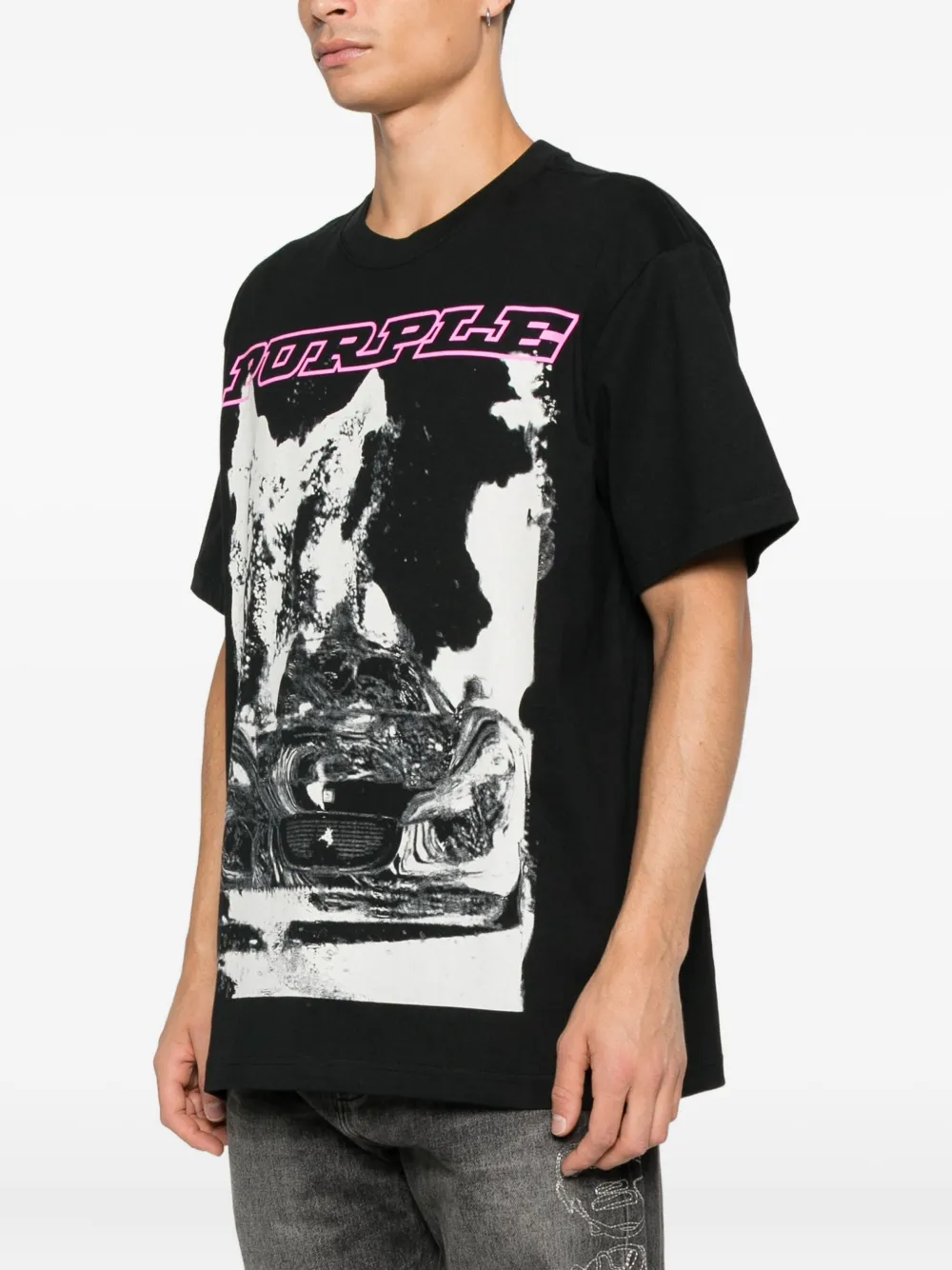 Purple Brand Jersey T-shirt Zwart