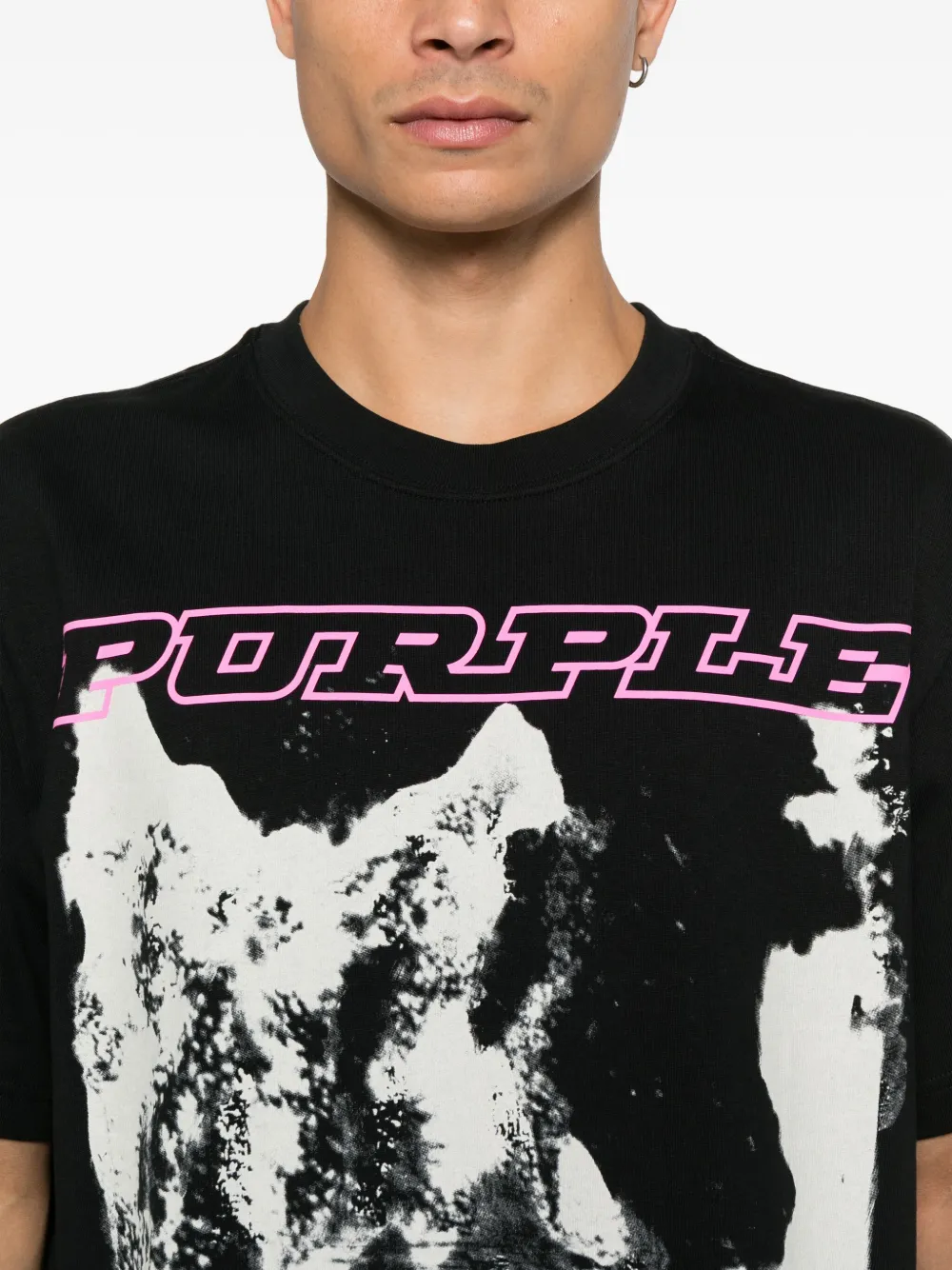 Purple Brand Jersey T-shirt Zwart