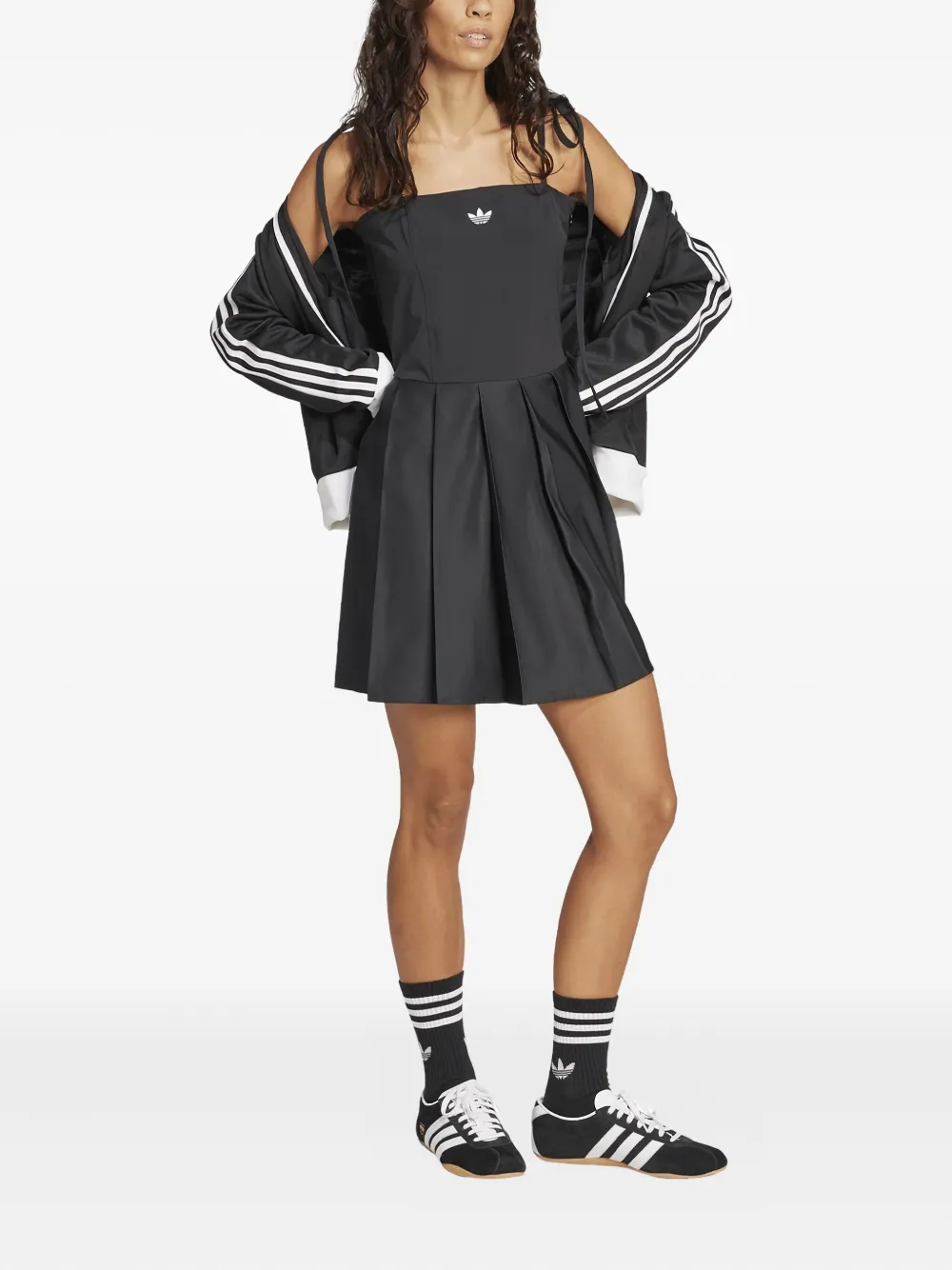 Adidas sleeveless tie straps dress - Zwart