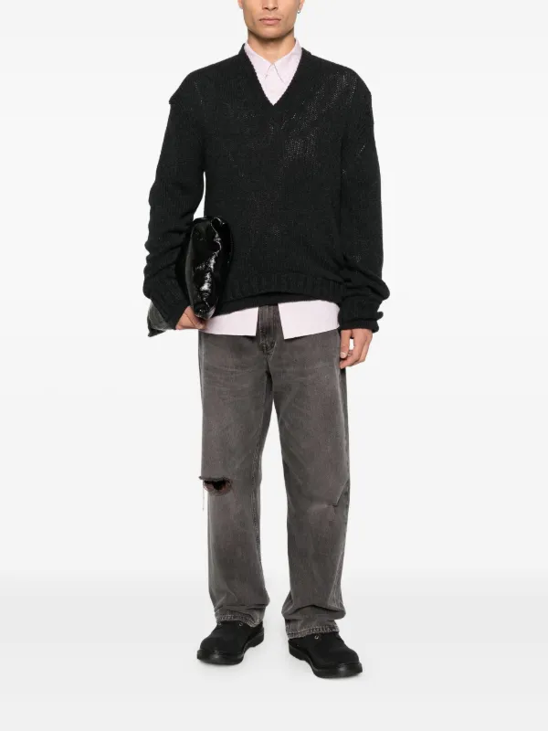 OUR LEGACY 25AW グレー Vネックセーター OUR LEGACY Vネック セーター | グレー | FARFETCH JP