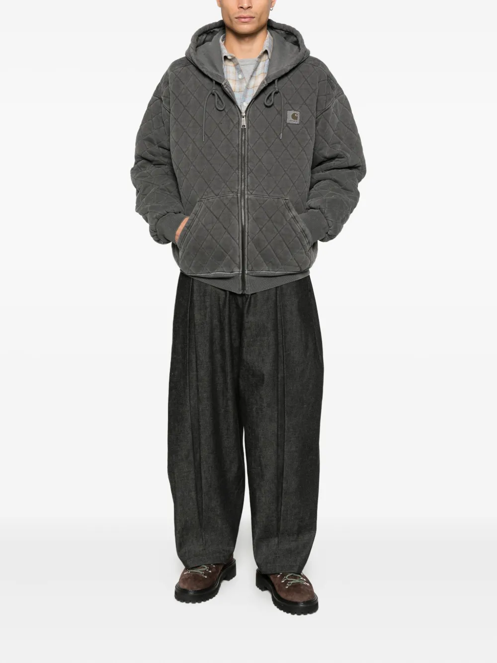 Carhartt WIP quilted hooded zip-up jacket | Hooded Jackets | Image 2