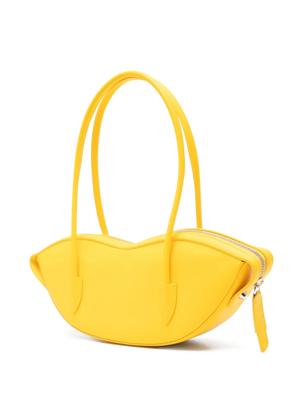 Fiorucci Lips shopper met rits Geel