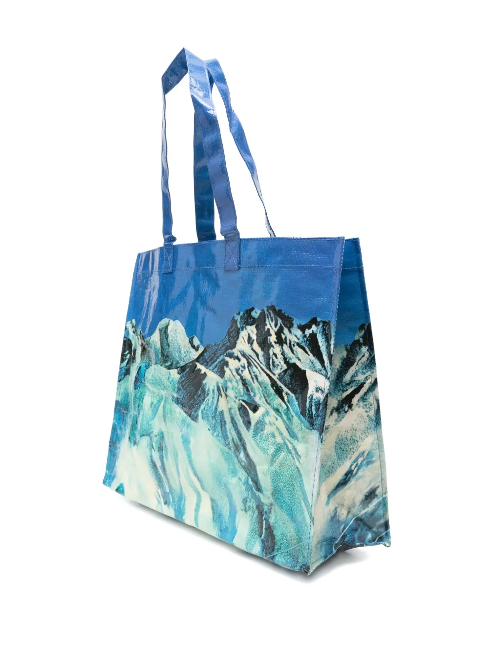Fiorucci Maxi Winter Waterskiing Tote Bag In Blue