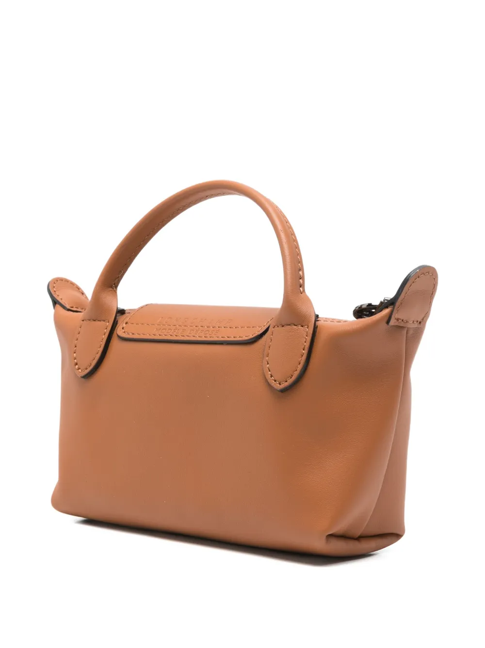 Longchamp Le Pliage Xtra XS mini-tas met logo-reliëf Bruin