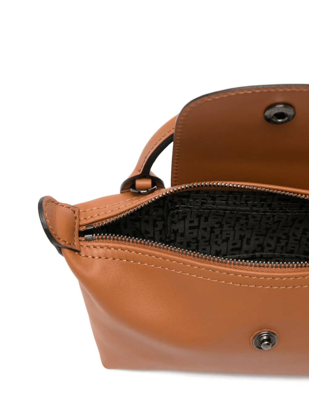 Longchamp Le Pliage Xtra XS mini-tas met logo-reliëf Bruin