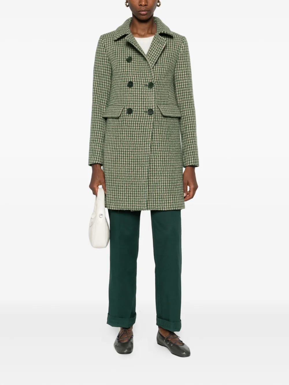 ASPESI double-breasted check coat | Double Breasted & Peacoats | Image 2