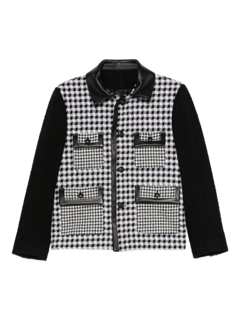 Ernest W. Baker houndstooth pocket jacket