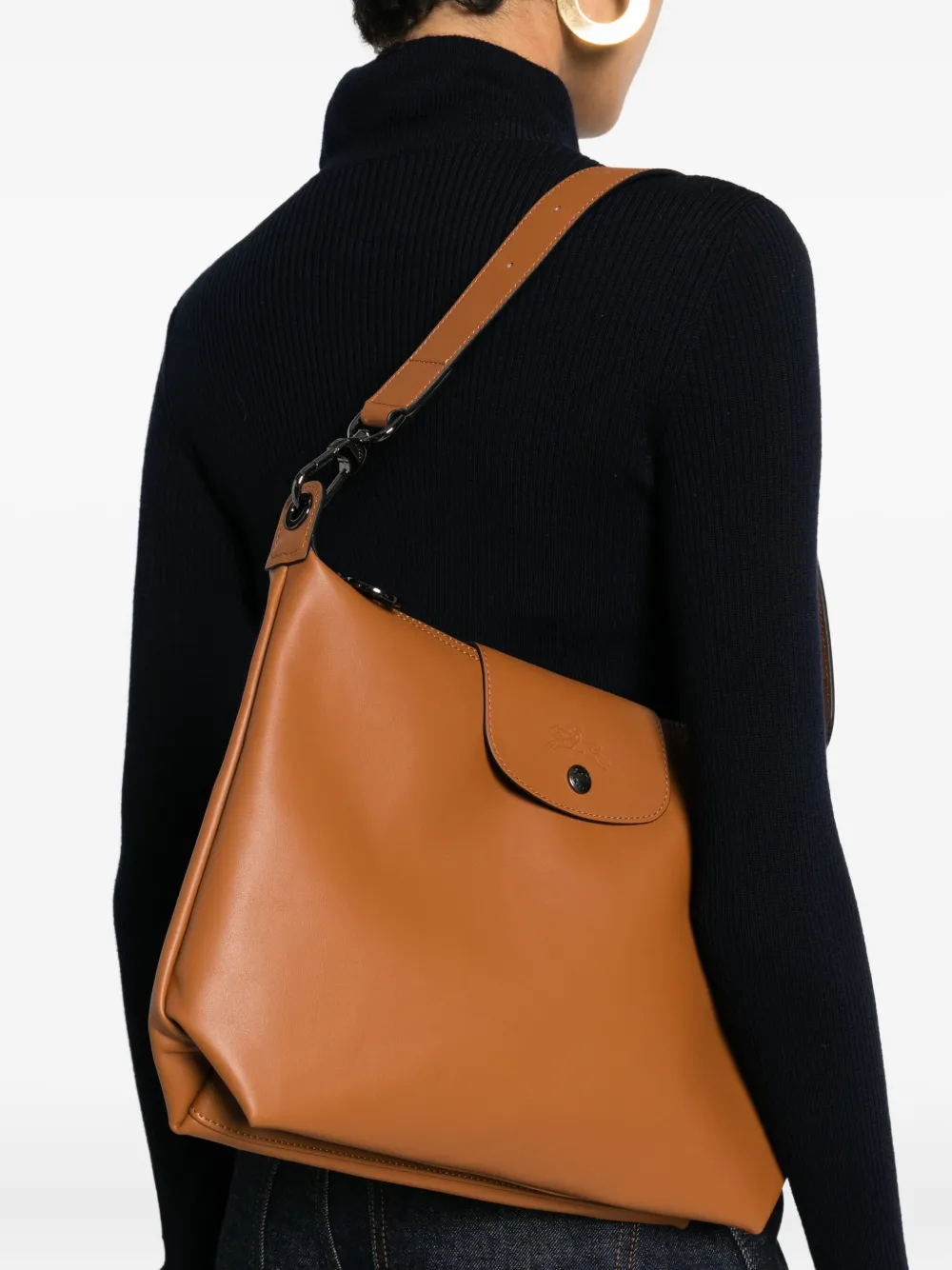 Longchamp Le Pliage Xtra zip-fastenign shoulder bag - Bruin