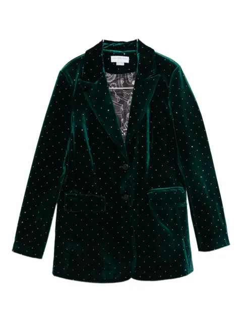 NEVER FULLY DRESSED embellished velvet blazer