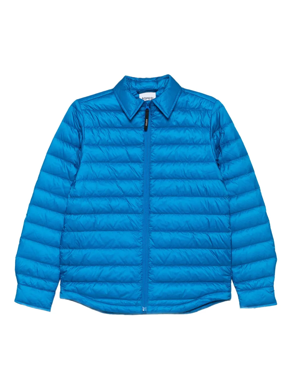 ASPESI zip quilted jacket | Blue | Image 1