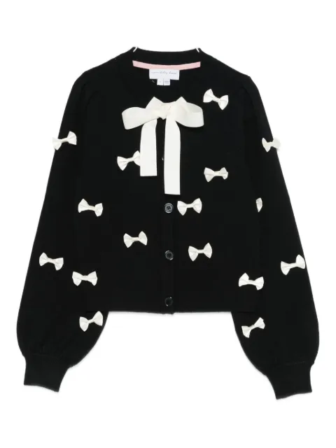 NEVER FULLY DRESSED Sophie bow-embellished cardigan