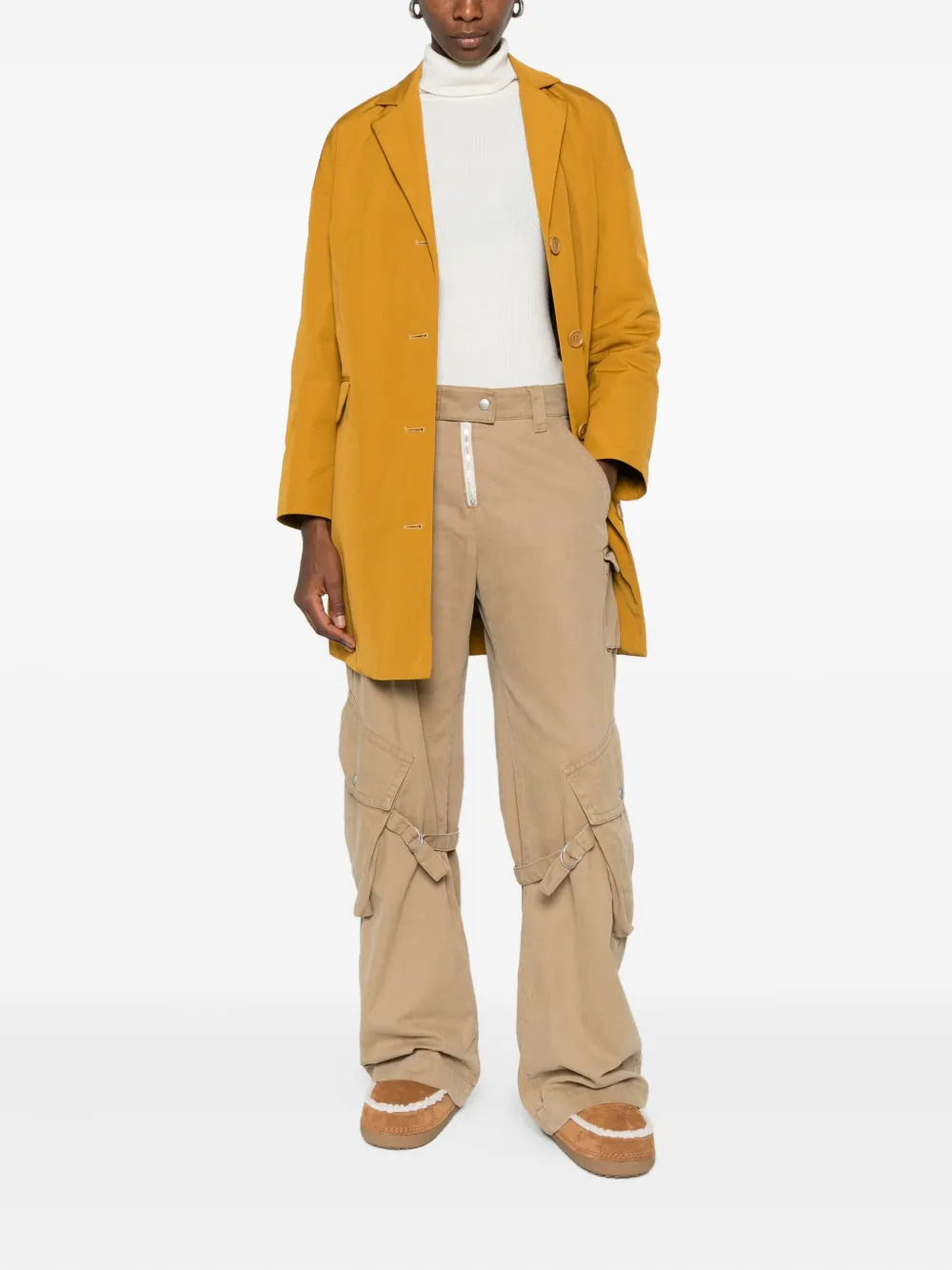ASPESI flap-pocket buttoned coat | Single Breasted Coats | Image 2