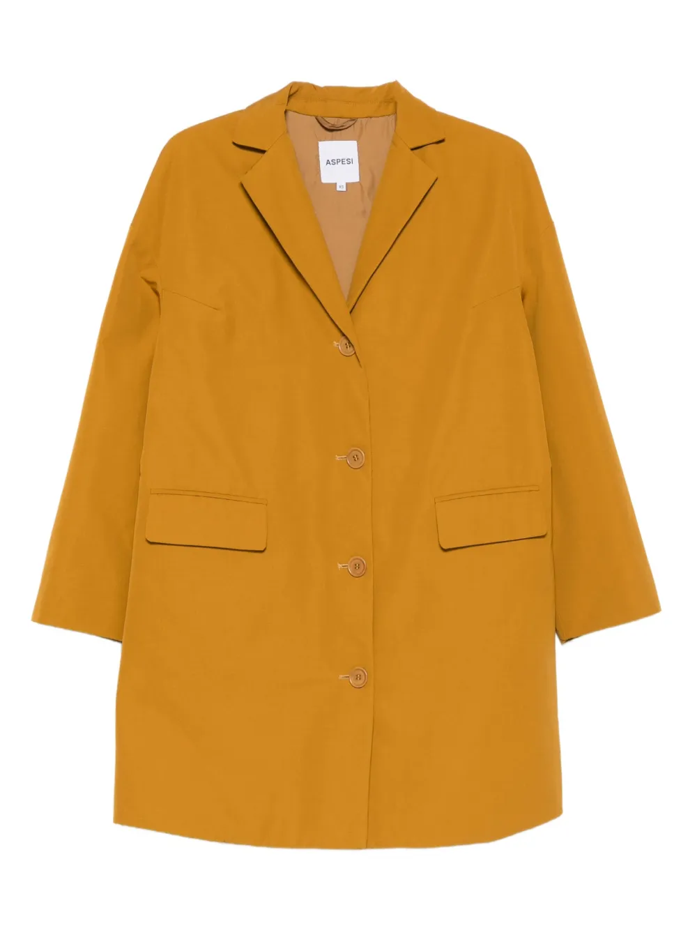 ASPESI flap-pocket buttoned coat | Yellow | Image 1