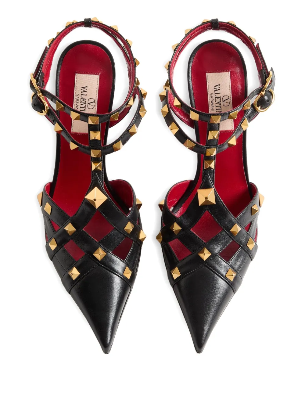 Valentino Garavani 100 mm pumps verfraaid met rockstud Zwart