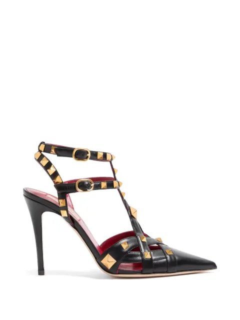 Valentino Garavani 100mm studdy kidskin pumps