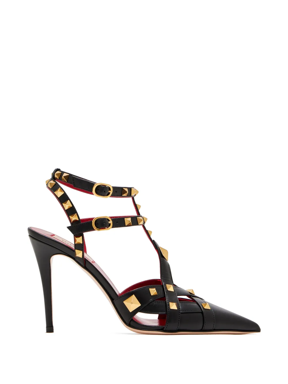 Valentino Garavani 100mm Studdy leren pumps Zwart