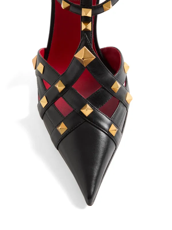 Valentino Garavani ロックスタッズ アンクルストラップ サンダル